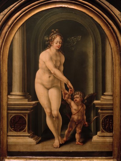 Venuše a Amor od Jan Gossaert
