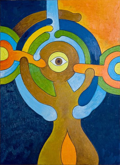 Moment of Sudden Enlightenment pro Cyclops, 2007 (olej na dřevě) od Jan Groneberg