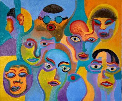 Eye Witnesses nr 2, 2009 (olej na plátně) od Jan Groneberg