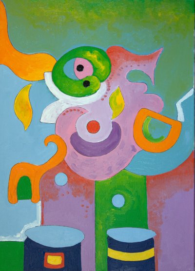 Paní pediatrička, jak ji vidí dítě, 2009 (olej na plátně) od Jan Groneberg