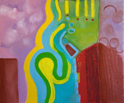 Něha blesku, 2009 (olej na plátně) od Jan Groneberg