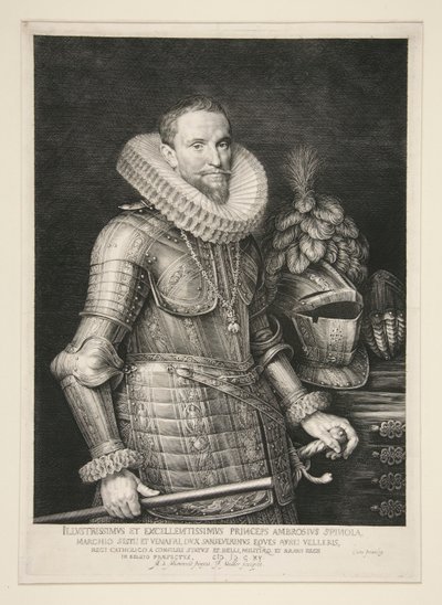 Ambrož, markýz ze Spinoly (1569-1630) od Jan Harmensz. Muller