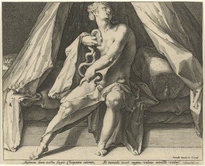 Smrt Kleopatry od Jan Harmensz. Muller