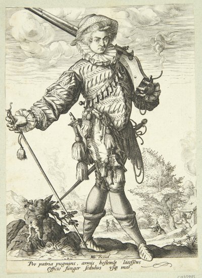 Důstojník s Twig od Jan Harmensz. Muller