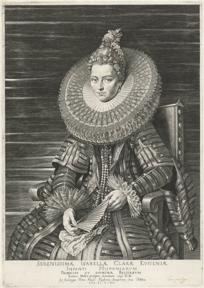 Portrét Isabelly Clara Eugenia, Infante ze Španělska od Jan Harmensz. Muller