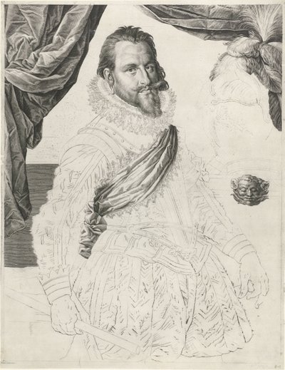 Portrét dánského a norského krále Kristiána IV od Jan Harmensz. Muller