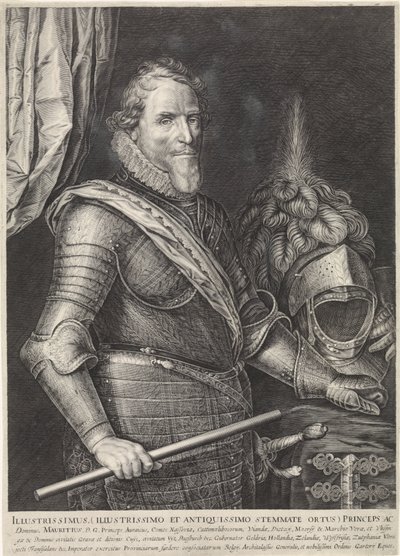 Portrét prince Mauritse z Orange od Jan Harmensz. Muller