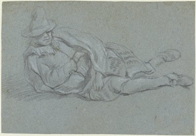 Ležící muž od Jan Havicksz. Steen (possibly)