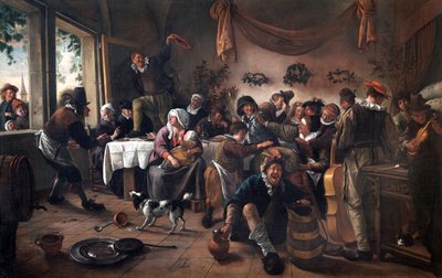Svatební večírek od Jan Havicksz. Steen