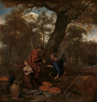 Erysichthon prodává svou dceru od Jan Havicksz. Steen