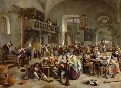 Večírek v hospodě ... od Jan Havicksz. Steen