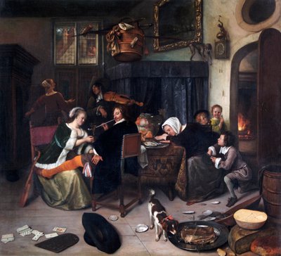 Rozpuštěná domácnost od Jan Havicksz. Steen