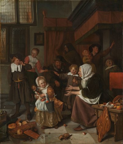 Svátek svatého Mikuláše Svátek svatého Mikuláše od Jan Havicksz. Steen