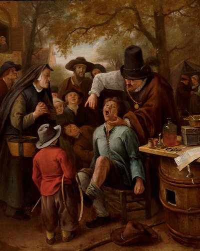 Vytrhávač zubů, 1651 od Jan Havicksz. Steen
