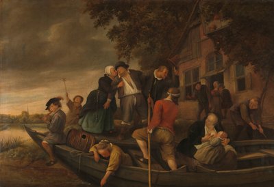 Veselý návrat domů od Jan Havicksz. Steen