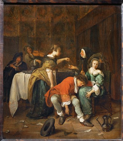 Hříšná společnost ... od Jan Havicksz. Steen