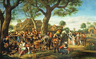 Veletrh ve Warmondu od Jan Havickszoon Steen