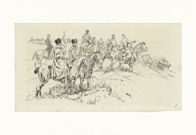 Dělostřelectvo v poli od Jan Hoynck van Papendrecht