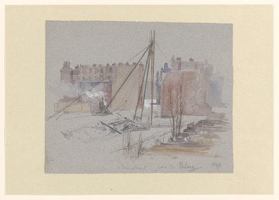 Hromadné práce na Van Eeghenstraat, za Parkweg od Jan Hoynck van Papendrecht