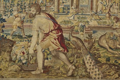 Detail Vertumnus, z Vertumnus a Pomona, c.1630 od Jan II Raes