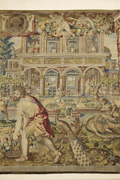 Detail Vertumnus, z Vertumnus a Pomona, c.1630 od Jan II Raes