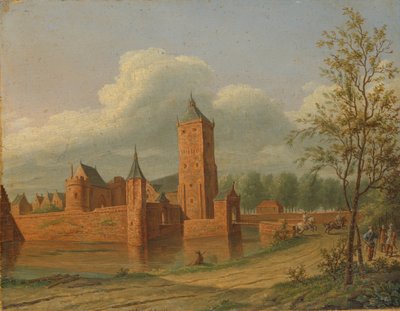 Hrad Batestein poblíž Vianen od Jan Jacob Teyler van Hall