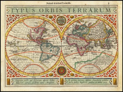 1628 Typus Orbis Terrarum od Jan Janssonius