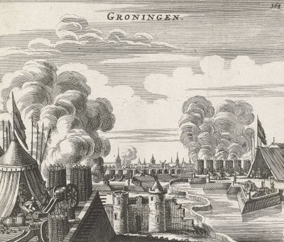 Obléhání Groningenu - Obléhání Groningenu (1594) od Jan Janssonius