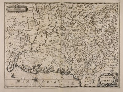 Popis du Guienne od Jan Janssonius