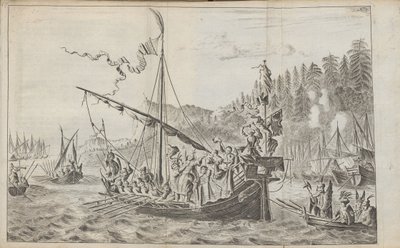 Stenka Razin z: Tři pozoruhodné cesty, 1675 od Jan Jansz. Struys