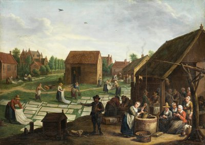 Jan Josef Horemans (II) Bleachfield od Jan Josef Horemans the Younger