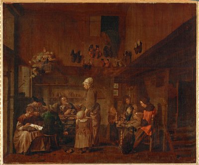 Ševcovská dílna (malba na plátně) od Jan Josef the Elder Horemans