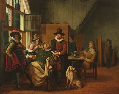 Interiér hospody od Jan Josef the Elder Horemans