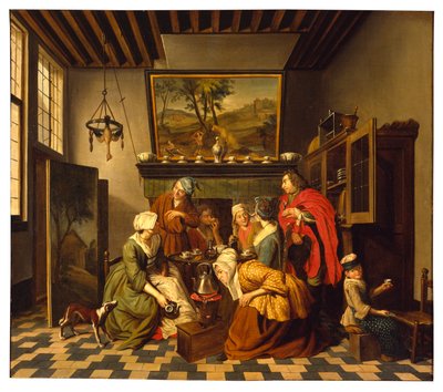 Tea Time (olej na plátně) od Jan Josef the Younger Horemans