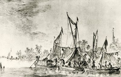 Holandská krajina s kanály od Jan Josephsz van Goyen