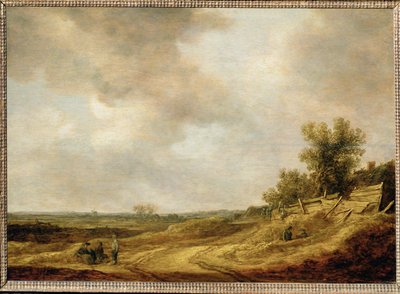 Plochá krajina (malba na dubovém dřevě) od Jan Josephsz van Goyen