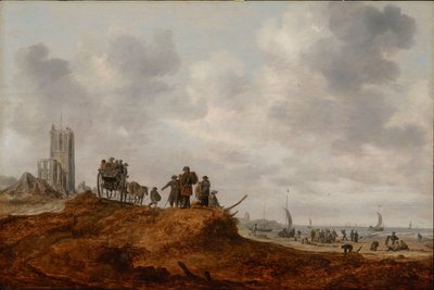Starý kostel v Egmond aan Zee od Jan Josephsz van Goyen