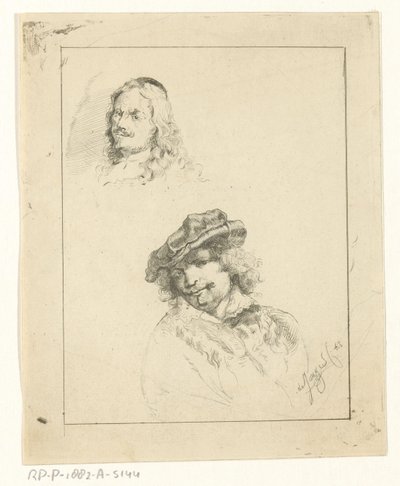 Portréty Rembrandta a Tilmanse od Jan Karel Jacob de Jonge