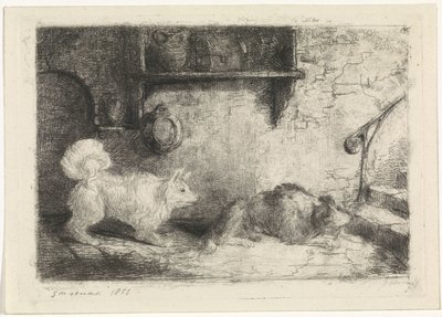 Dva psi od Jan Karel Jacob de Jonge
