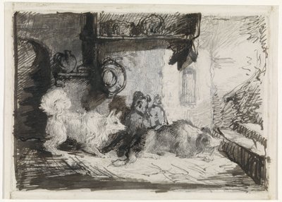 Dva psi od Jan Karel Jacob de Jonge