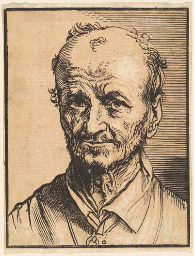 Busta plešatějícího muže od Jan Lievens