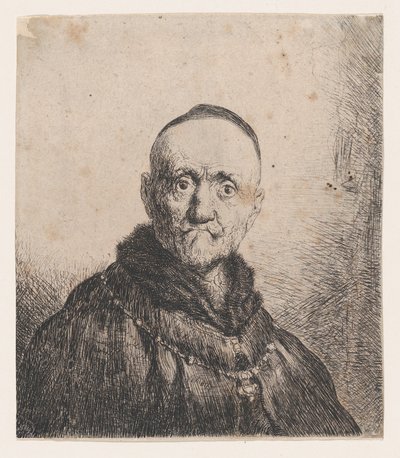 Busta starého muže, zepředu od Jan Lievens