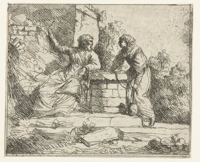 Kristus a Samaritánka od Jan Lievens