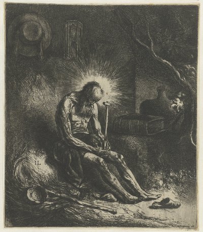 Svatý Jeroným od Jan Lievens