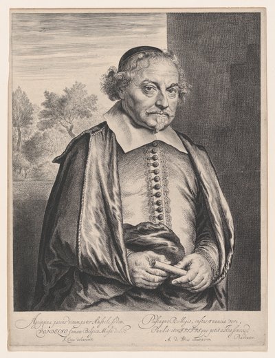 Joost van den Vondel, 17. století. od Jan Lievens