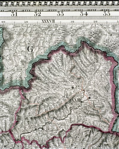 Mapa Uherského království, tisk Godfried od Jan Lipszki