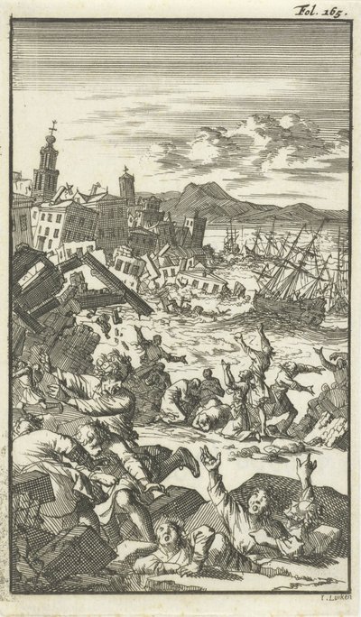 Zemětřesení od Jan Luyken
