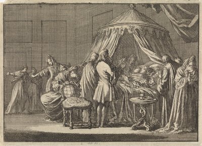 Smrt Marie II Stuartovny, anglické královny, 1695 od Jan Luyken