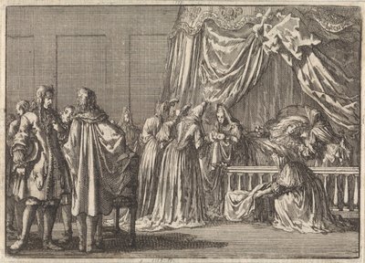 Narození syna anglického krále Jakuba II., 1688 od Jan Luyken