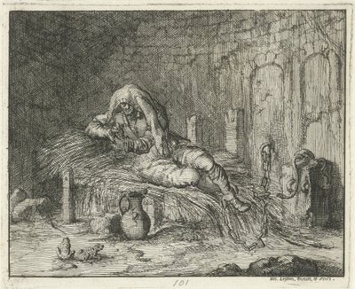 Georg Wanger ve vězení v Bressanone, 1591 od Jan Luyken